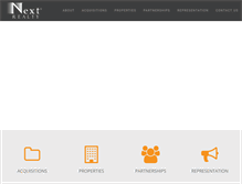 Tablet Screenshot of nextrealty.com